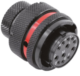 Złącze wielostykowe przemysłowe 12-pinowe Montaż na kablu Wtyczka Souriau Sunbank by Eaton