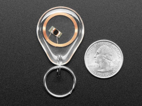 Adafruit NTAG213 (13.56MHz RFID/NFC) Clear Keychain Fob
