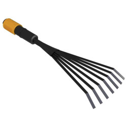 Fiskars 1001412 QuikFit Leaf Rake Lightweight Steel Tines 210g 38cm