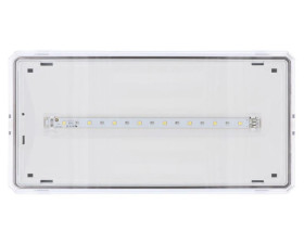 Oprawa EXIT M LED 1W 3h dwuzadaniowa AT białaoprawa EXIT M LED 1W 3h dwuzadaniowa AT biała ETE/1W/C/3/SA/AT/WH