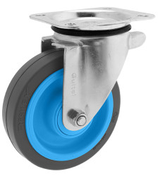 Koło samonastawne średnica kabla 160mm Płyta Guitel Hervieu 350kg wysokość całkowita 196mm