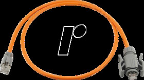 PKW-I1-SF-K6A-PUR 30.0 OR Patch cable, Cat.6a, S/FTP, PUR, 1x IP67, 30 m, orange