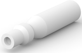 Insulating sleeve for 5 mm, 1 pole, PVC, natural, 170889-1