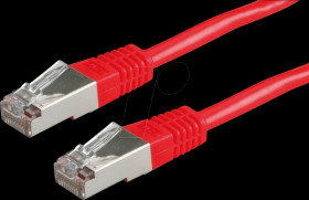 21150331 Patch cable Cat. 5e S/FTP, red, 1 m