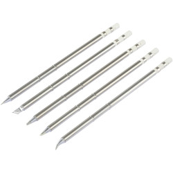 TOOLCRAFT TO-10076847 Replacement tip 5 piece 5.5 mm x 150 mm Soldering access