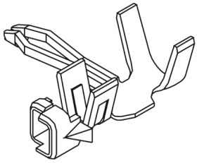 Zacisk zagniatany Męski Molex Board-In 30AWG 0.05mm² Obudowa złącza Board-In 2,5 mm