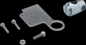 Mounting kit, round profile, Ø 10 mm for optoelectronic sensors, E21095