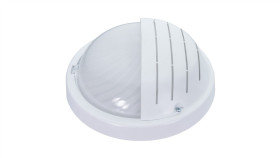 Oprawa Grill, E27, 60W, Biała-Polipropylen, Klosz Matowy-Szkło, Ip44, Osłona...