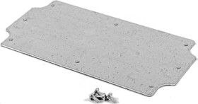 Mounting plate, steel, (L x W x H) 148 x 76 x 1.63 mm, natural, for series 1555JF/1555J2F, 1555JFPL