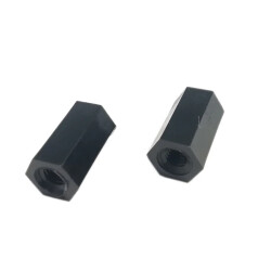 Dystans M3 L-10mm Wewn/Wewn gwint plastikowy czarny / 011174 aks
