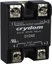 Solid state relay, 100 VDC, 3.5-32 VDC, 60 A, PCB mounting, D1D60