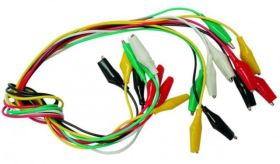 PRZEWODY Z KROKODYLAMI KPL.10SZ