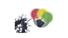 Lampki Choinkowe Kulki Xmas Zyk 12W 200Led 10M Ip20 Multikolor D5gm03