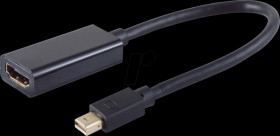 BS10-79001 DisplayPort adapter, mini DP connector to HDMI connector