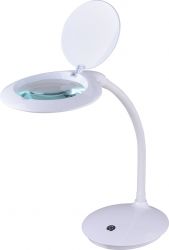 Lampa z lupą 3D (3 dioptrie) 30LED SMD stołowa z podstawą