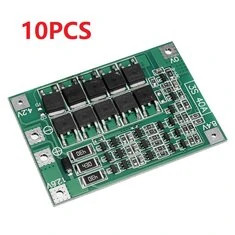10SZT BMS 3S 40A 18650 Płytka Ochrony Ładowarki Akumulatorów Litowo-jonowych 11.1V 12.6V PCB do Wiertarki z Balansowaniem