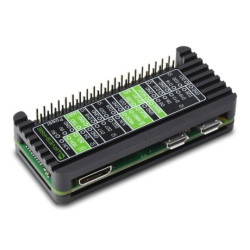Obudowa do Raspberry Pi Zero / Zero W / Zero 2 W - ochronna aluminiowa - Waveshare 23027