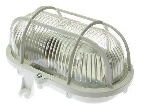 Oprawa kanałowa OWAL 60 E27 z siatką plastikową, klosz z poliwęglanu IP44 D.3151P