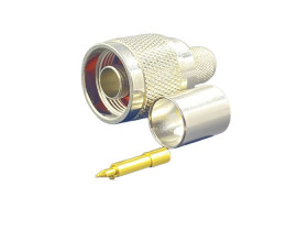 Złącze koncentryczne Montaż na kablu Męski 50Ω typ złącza Złącze N Połączenie zagniatane typ kabla RG213