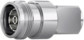 4.3/10 jack 50 Ω, solder connection, straight, 100025270