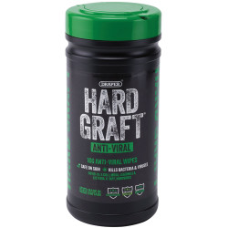 Draper 12437 Hard Graft Anti-Viral Wipes (Tub of 100)