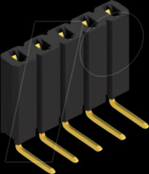 BL 3 5 G Socket, 1-row, 1 x 5 - 2.54 mm