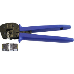 Crimping pliers for crimp contacts, with locator and crimping insert, 2.5-6.0 mm², AWG 14-10, Stäubli Electrical Connectors 32.6