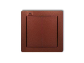 DECO Nadajnik 2-klawiszowy 4-kanałowy do systemu Exta Free brązowy metalik 9DEF-2 KARLIK