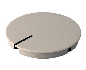 Pokrętło potencjometru Wałek okrągły Szary OKW