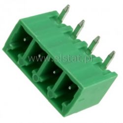 Listwa montaż. kątowa 4-zacisk. męska r = 5,08