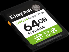 SDS3/64GB SDXC memory card, 64 GB, Canvas Select Plus