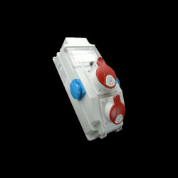 Rozdzielnica 1x32A/5P 1x16A/5P 2x250V okienko ROS 5/X-15 A