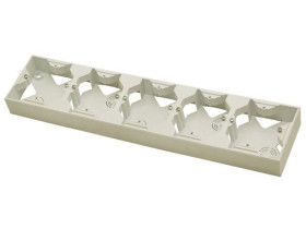 IMPRESJA Puszka instalacyjna 5 pięciokrotna naścienna 32mm ecru PNP-5Y/27 OSPEL