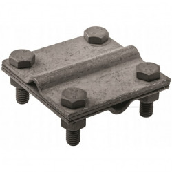 Złącze krzyżowe odgromowe DUŻE (65x65mm, trzy płytkii, 4xM8) ocynk ogniowy drut bednarka Pawbol