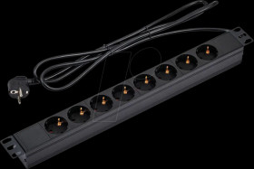 19991632 Power strip 19", 1HE, 8-way