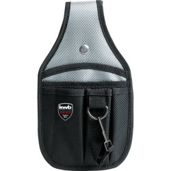kwb 907610 tool bumbag empty nylon black/silver robust 5 pockets