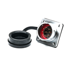 Złącze wielostykowe przemysłowe 9-pinowe M20 Montaż na kołnierzu Gniazdo RS PRO