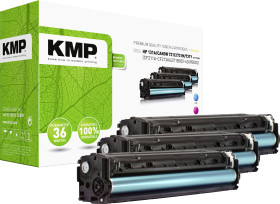 KMP Toner Zamiennik HP 131A, CF211A, CF212A, CF213A zamiennik Combi-Pack Cyjan, Magenta, Żółty 1800 strony H-T171CMY 123