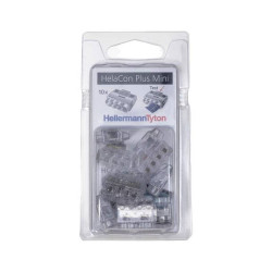 HellermannTyton 148-90056 HelaCon Connector clip 10pcs 4-pin transparent