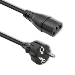 Qoltec Kabel zasilający IEC C13/SCHUKO 3x0.75mm² 1.8m