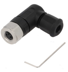 Złącze wielostykowe przemysłowe 3-pinowe M8 Montaż na kablu Gniazdo HARTING