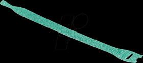 130-00017 Velcro ties 200x12.5 mm, green, 10 pcs