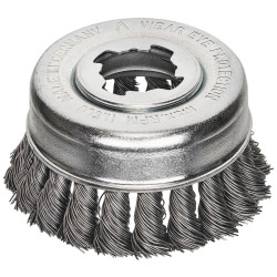 Lessmann 483.21X X-Lock Steel Knot Cup Brush 85mm Non Spark