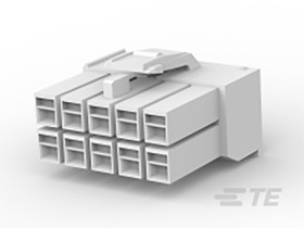 Obudowa złącza 10-pinowe 2-rzędowe raster: 3.96mm TE Connectivity Żeński Montaż na płytce drukowanej Universal