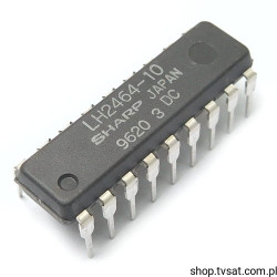 LH2464-10 NMOS DRAM 256kBit DIP18 SHARP