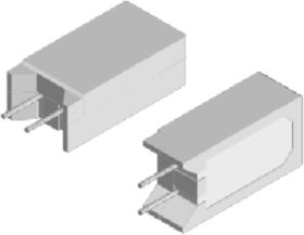 PCRC Wirewound/Metal Film Resistors, Commercial Power, Vertical Mount