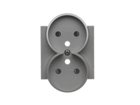 SIMON 55 Pokrywa gniazda podwójnego do: SGZ2CM grafitowy mat TGZ2MZP/116 KONTAKT SIMON