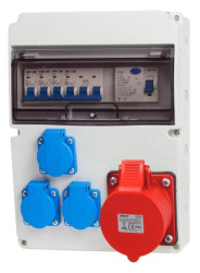 Rozdzielnica stacjonarna 11M 16A/5P 3x230 + zabezpieczenia RSW013FC013