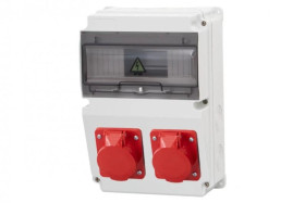 Rozdzielnica LAGO 10M - gniazda 2x32A 5p /10 modułów/