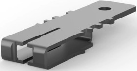 Faston plug, 6.35 x 0.81 mm, L 24.18 mm, uninsulated, straight, AWG 22-20, 63882-1